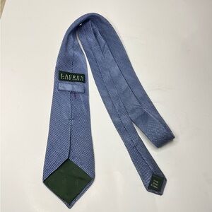 Ralph Lauren Classic Blue Men's Tie 100% Silk
